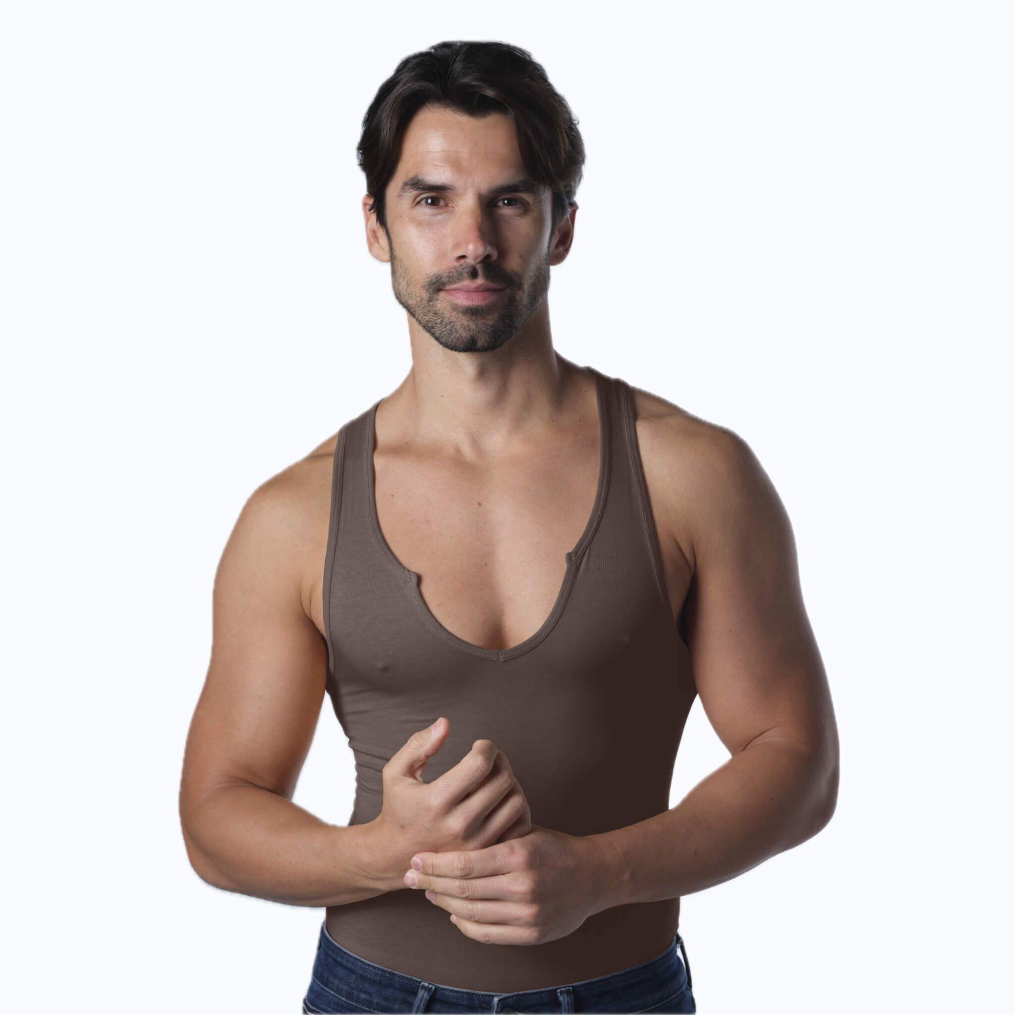 Nouveau Notched V-Neck Tank